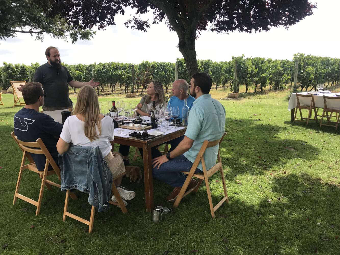 Aerial drone view of the Albandeira Beach (Praia da Albandeira) with people kayaking in the distance in Lagoa, Algarve, Portugal